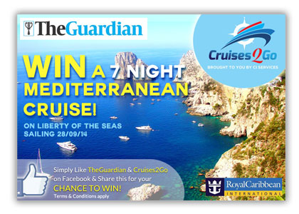 Cruise Ship Digital Advertising campain
