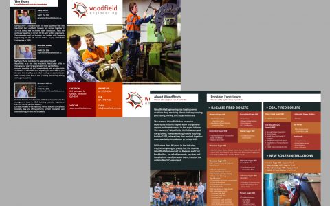 Engineering company trifold brochure